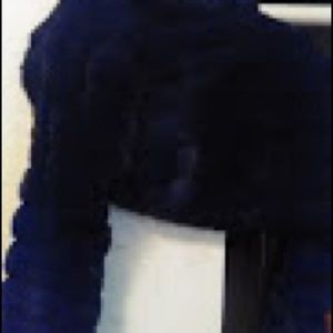 Women’s black half jacket